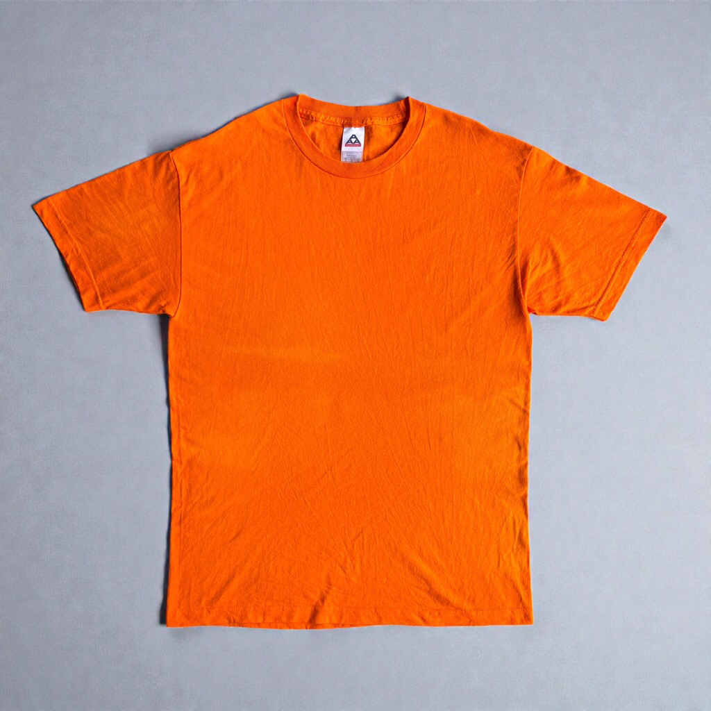 Blank Tee/Kaos Polos Vintage AAA Orange