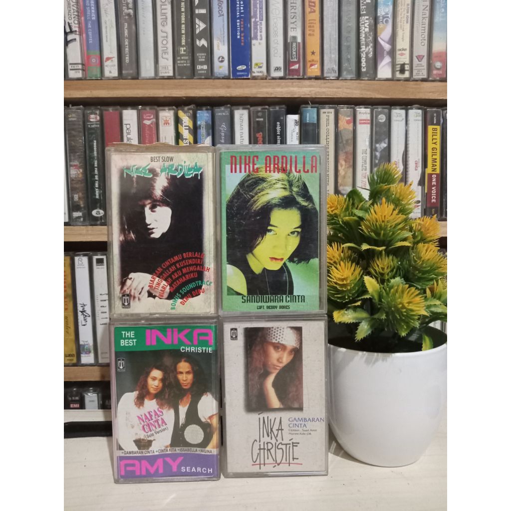 KASET SLOW ROCK PENYANYI INDONESIA MALAYSIA ORIGINAL 4 ALBUM