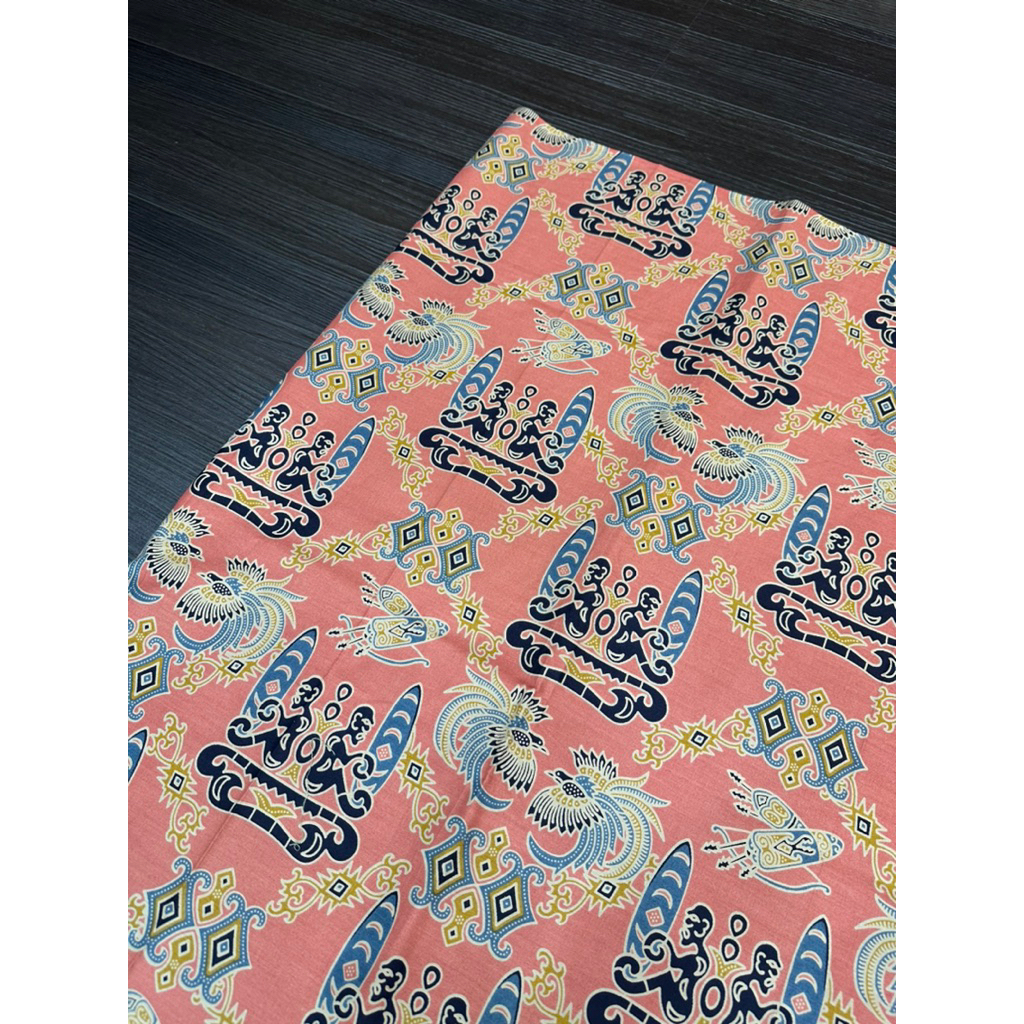 Karoja Batik Katun Prima High Quality Kayu Asmat Peach