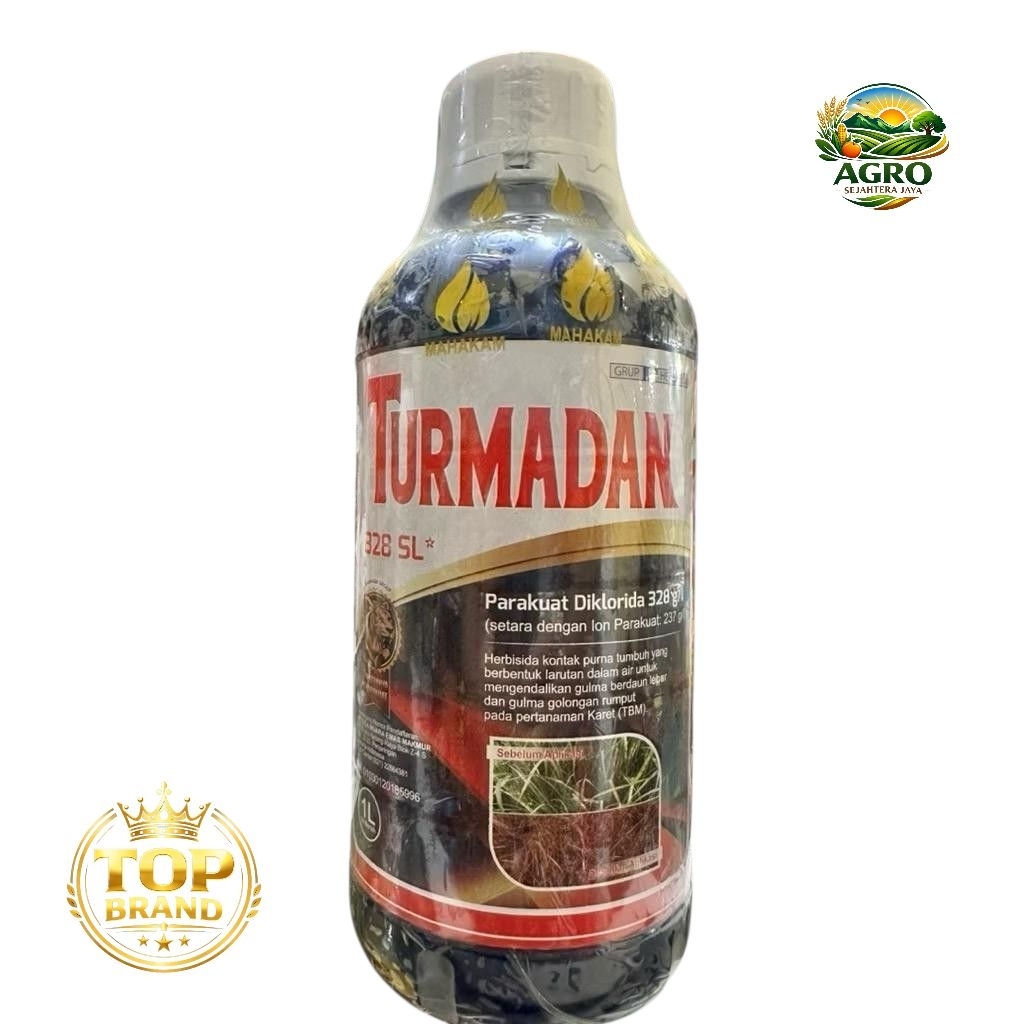 HERBISIDA TURMADAN 328SL 1L MEMBUNUH GULMA SE AKAR AKARNYA