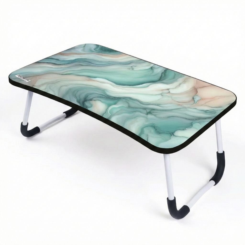 Meja Belajar Lipat portable meja laptop oval