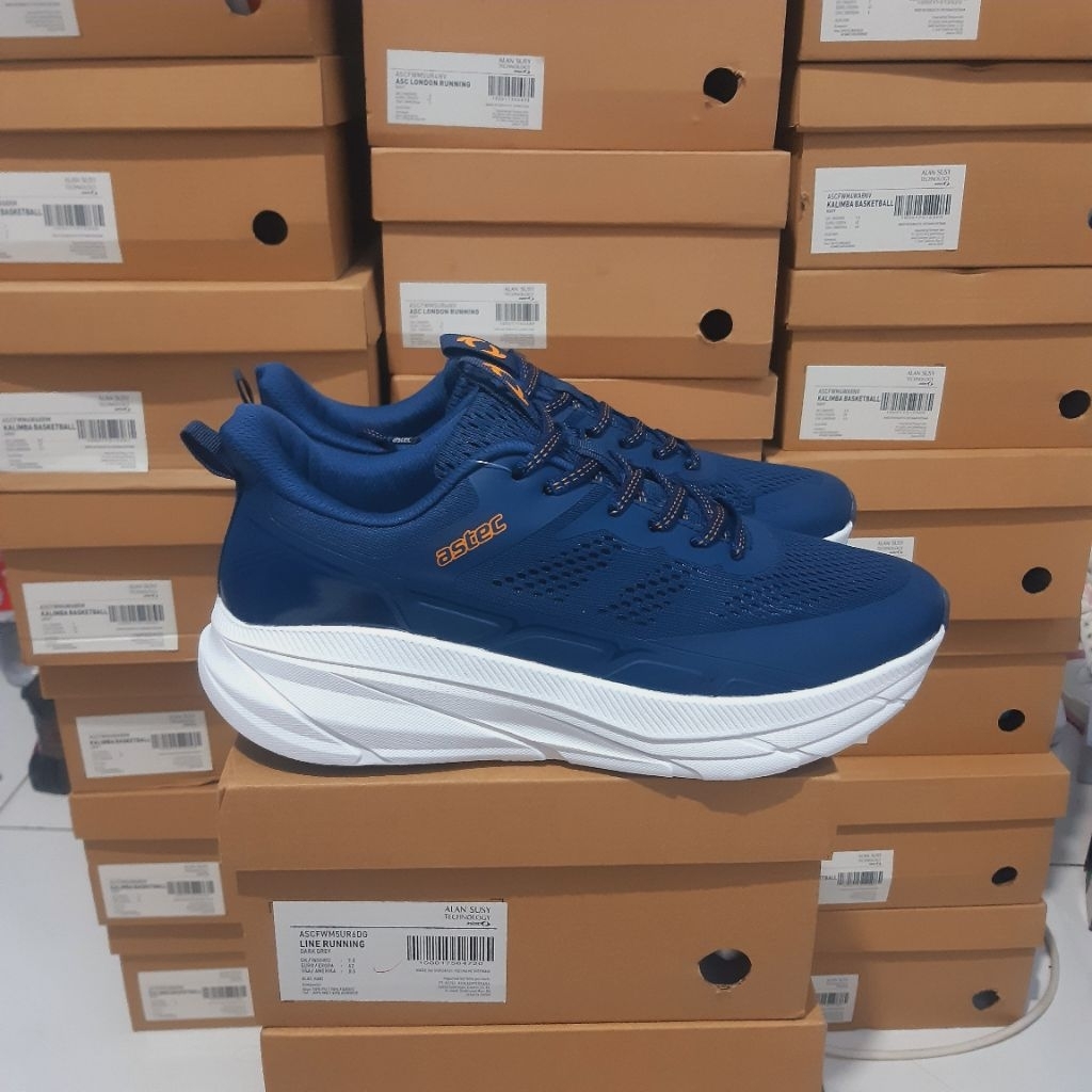 SEPATU PRIA RUNNING ASTEC LONDON navy