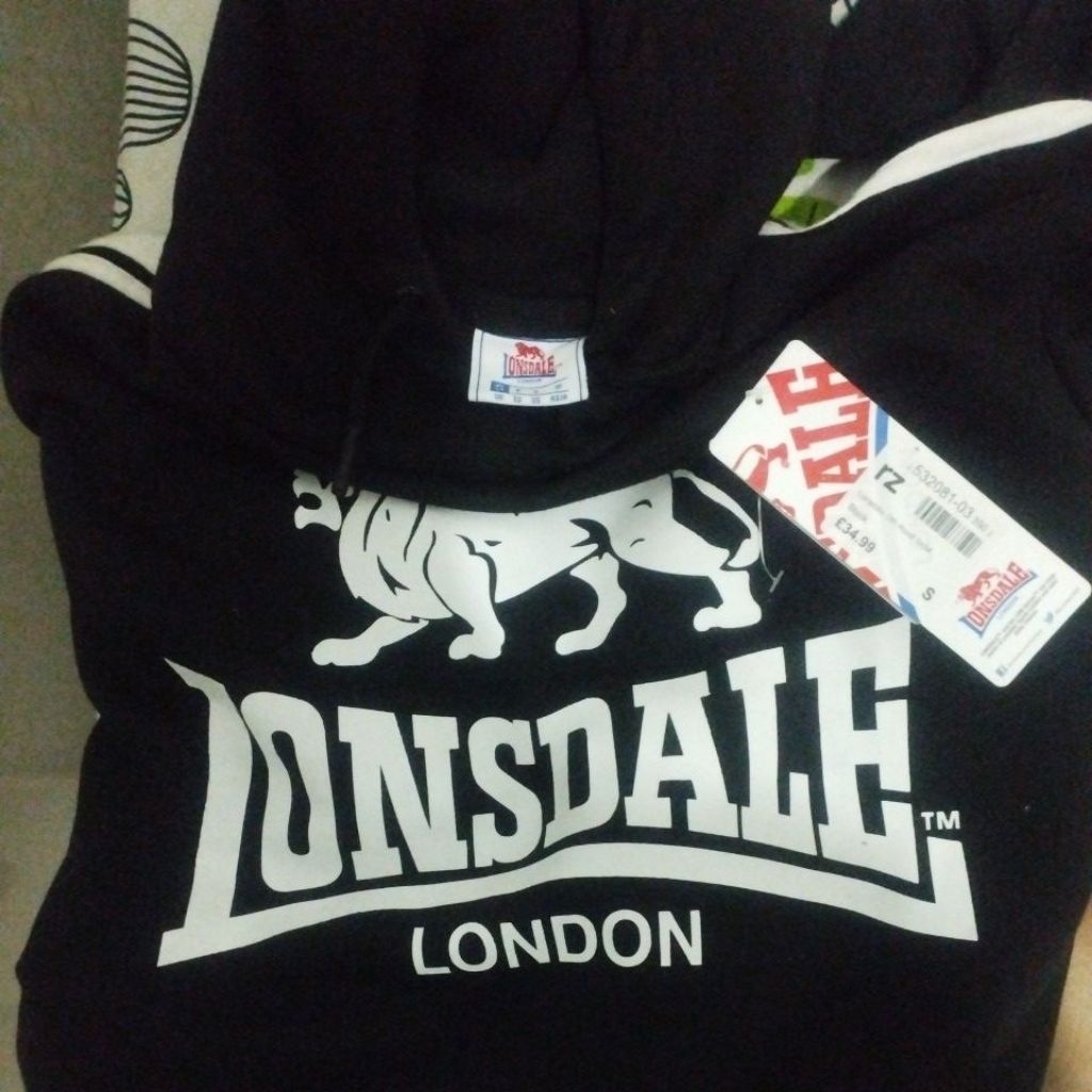 hoodie Lonsdale original sz s fit m