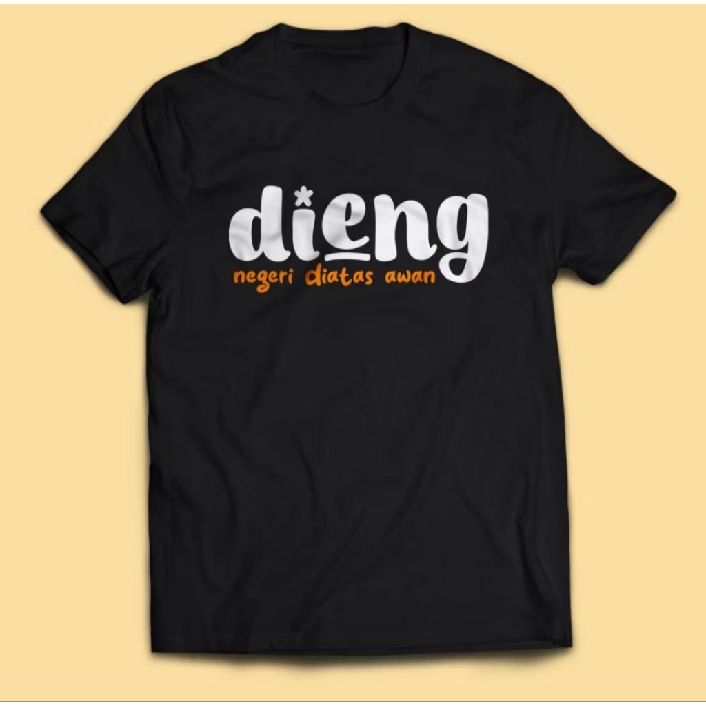 KAOS DIENG NEGERI DIATAS AWAN KAOS WISATA DIENG