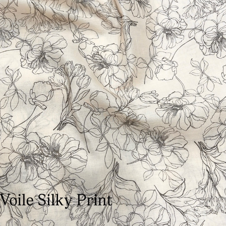 Kain Katun Print Cotton Voile Print