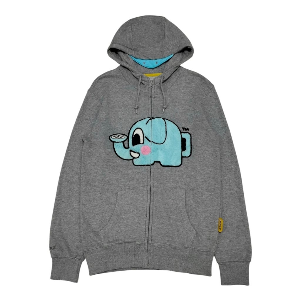 Zipper Hoodie PANCOAT POP MOSS Logo Second Original