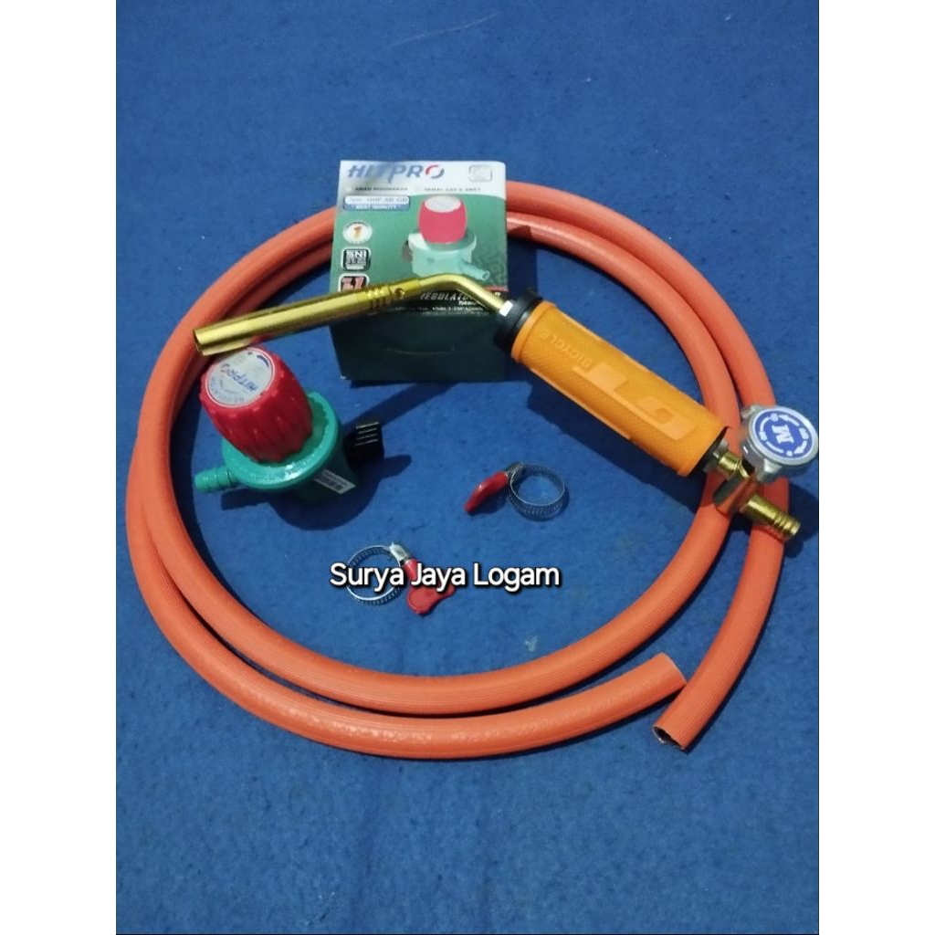 Kompor Torch Lpg Komplit kepala torch manual Gas torch blow torch kepala heating alat las mini alat 