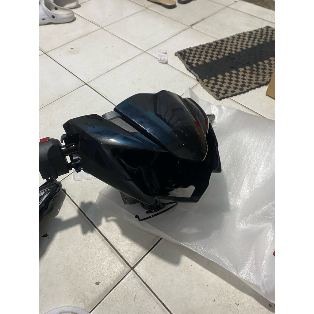 headlamp mx king v2 original tanpa lampu kondisi baru