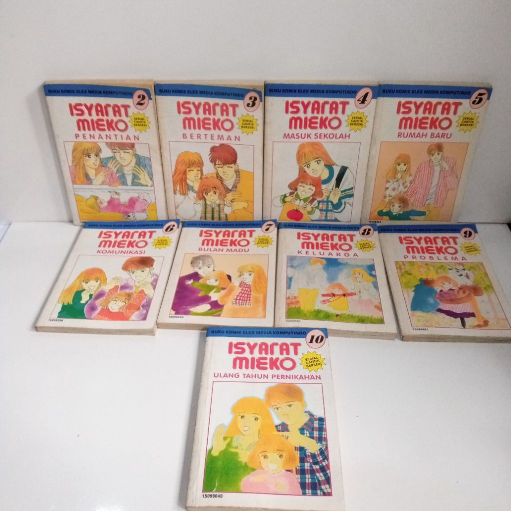 Komik isyarat mieko serial cantik berseri no 2 sd 10 minus no 1 Junko karube Total 9 bukuPreloved Ko