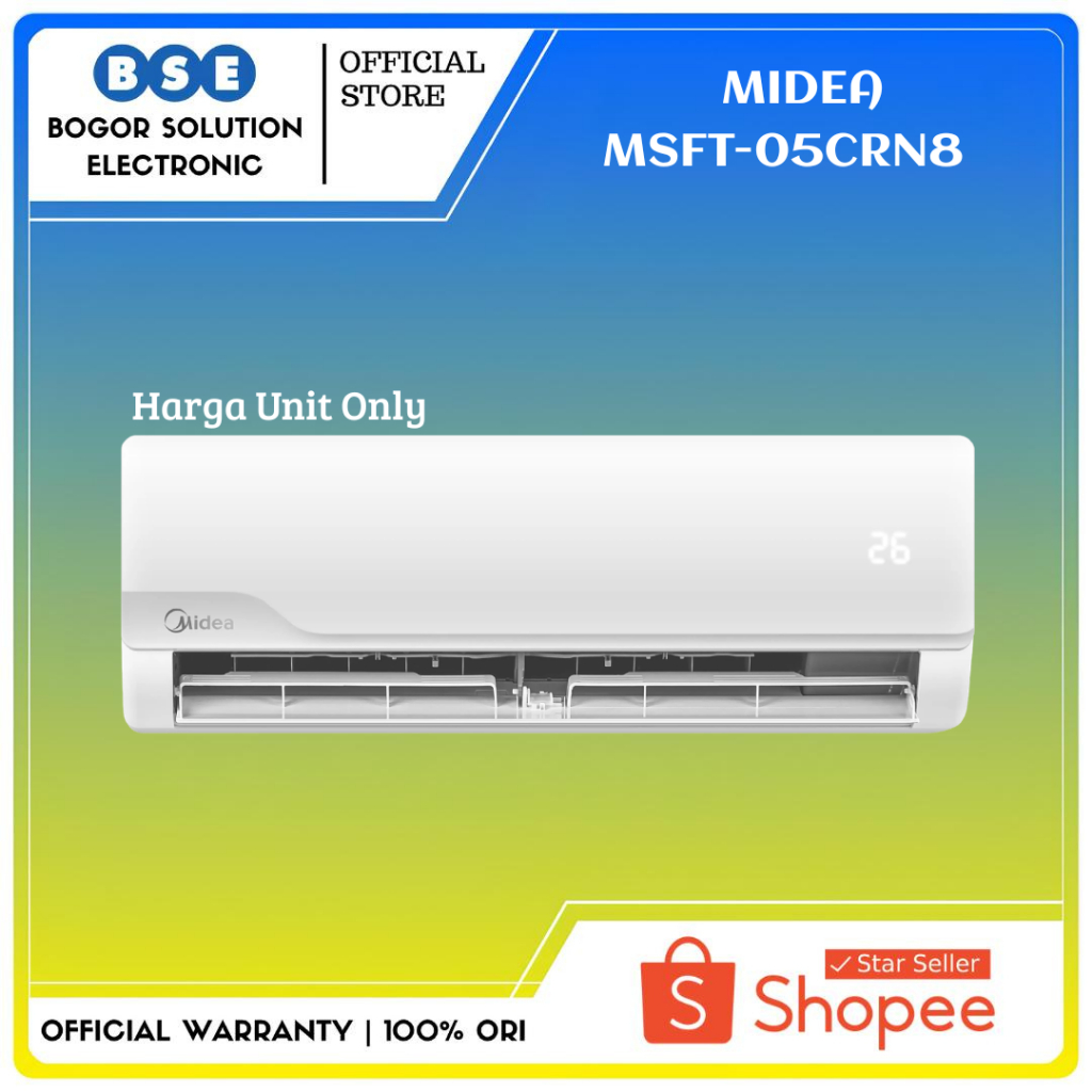 AC Split Midea 1/2 PK MSFT-05CRN8 AC Split Standard Midea 0,5 PK Golden Coating MSFT-05CRN8