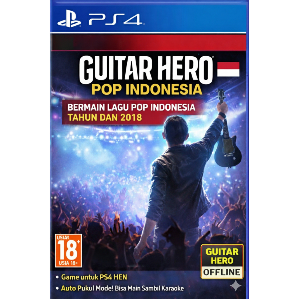 Guitar Hero 2018 Pop Indonesia PS4 Hen