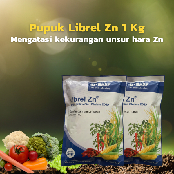 Pupuk Mikro Librel Zn 1 Kg Mengatasi Defisiensi Zn Tanaman Hidroponik Sehat Segar Tumbuh Optimal