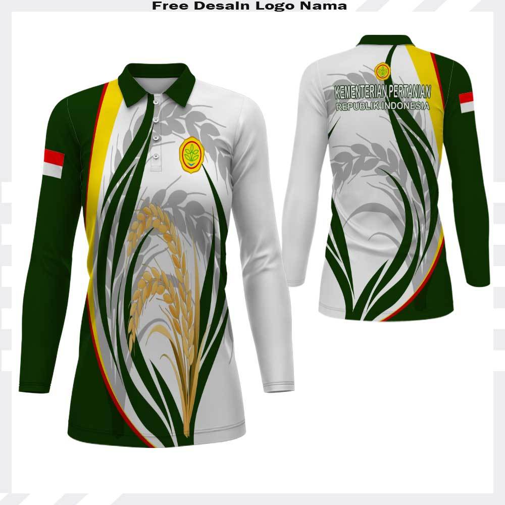 BAJU KEMENTRIAN PERTANIAN RI BAJU TUNIK JERSEY KEMENTAN RI FULLPRINT TERBARU