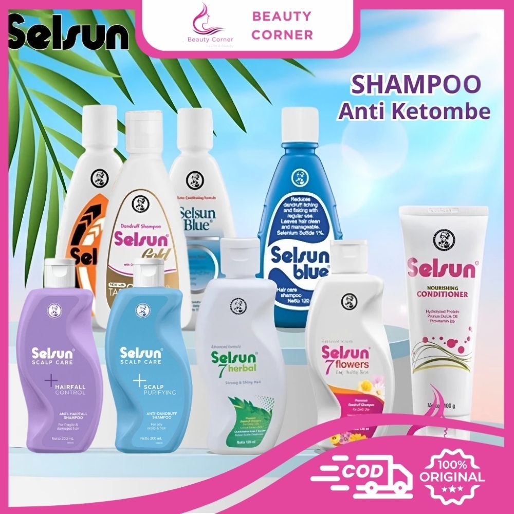 Selsun Shampoo Conditioner Series / Sampo Anti Ketombe Blue 5 Five Yellow Double Gold 7 Seven Herbal