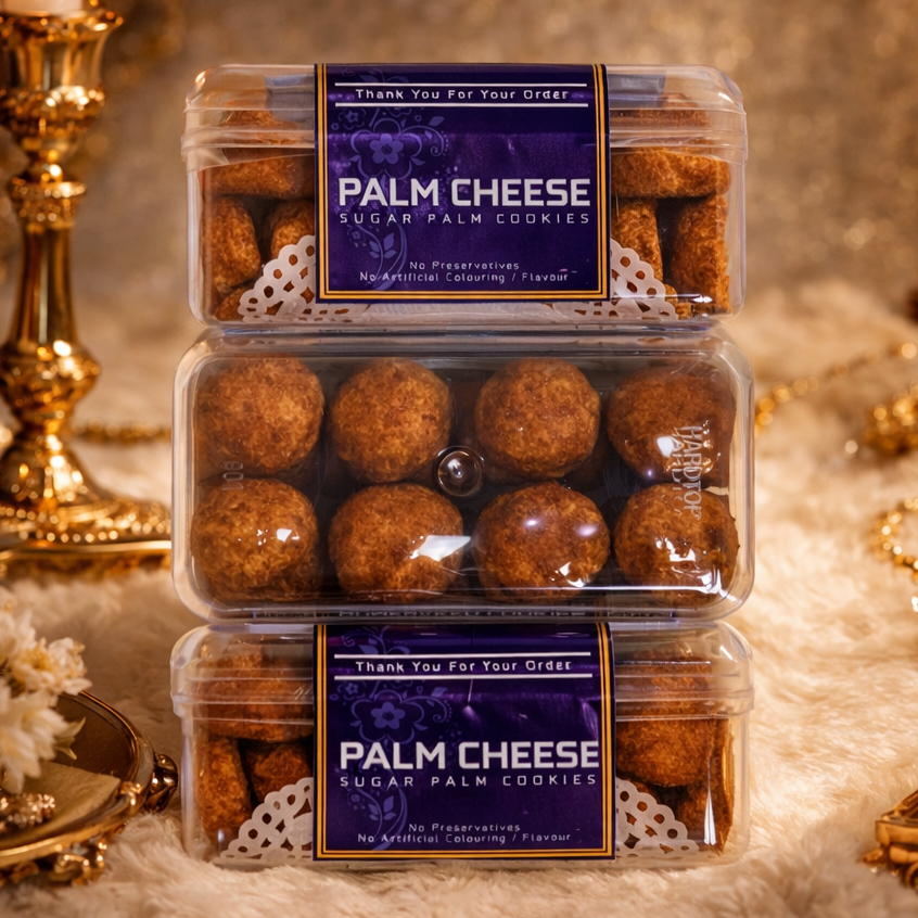 PALM CHEESE Premium Triple Cheese Butter Wisman | Kue Kering Lapis Gula Palm Kemasan Jar 750ml & Hardtop 350gr by RaMaChef