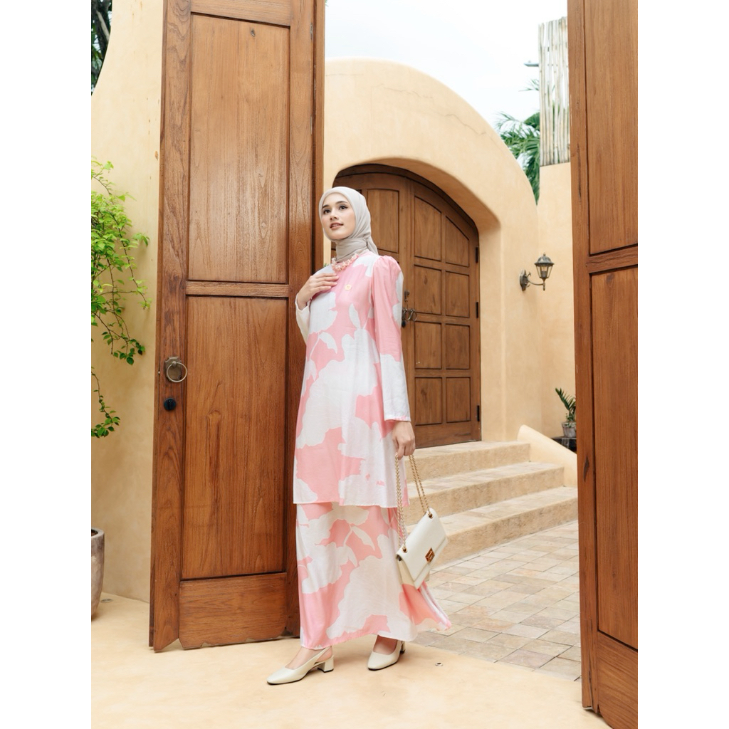 Womenwear - Keenan Set/Oneset Kurung Melayu/Set Rok Wanita Motif/Set Rok Lebaran/Setelan Rok Melayu/