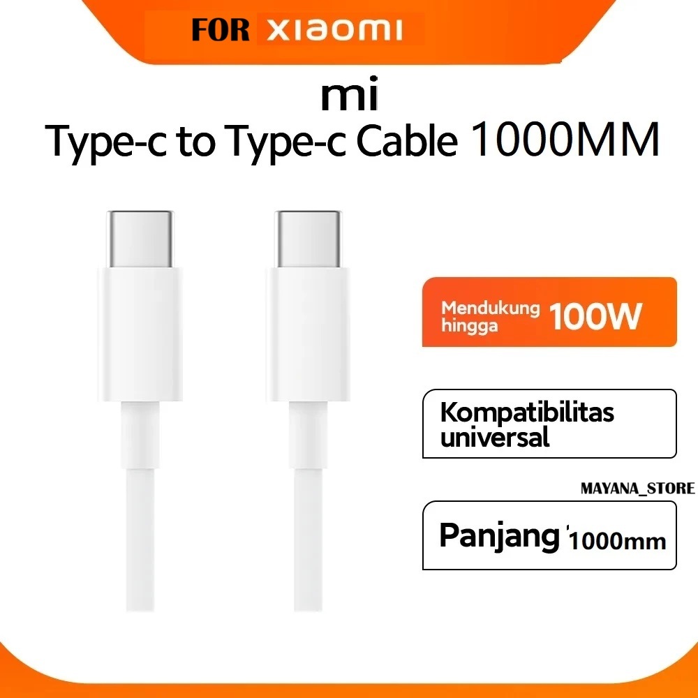 28 - 10,5A Cable Data White SUPER QUICK CHARGER Type C TO USB C XIAOMI Redmi A5 A3 A2 15C 15 14c 13c