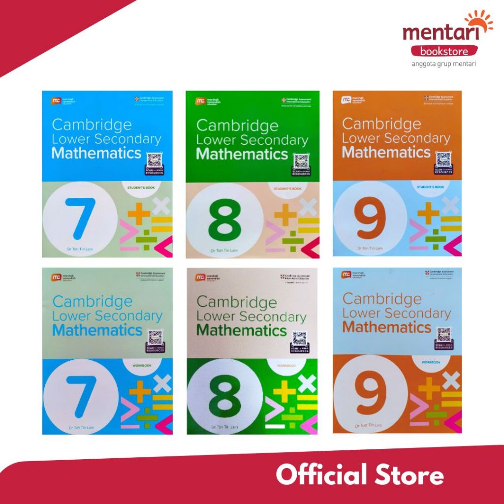 Mentari Bookstore - Marshall Cavendish Lower Secondary Mathematics | Cambridge Lower Secondary