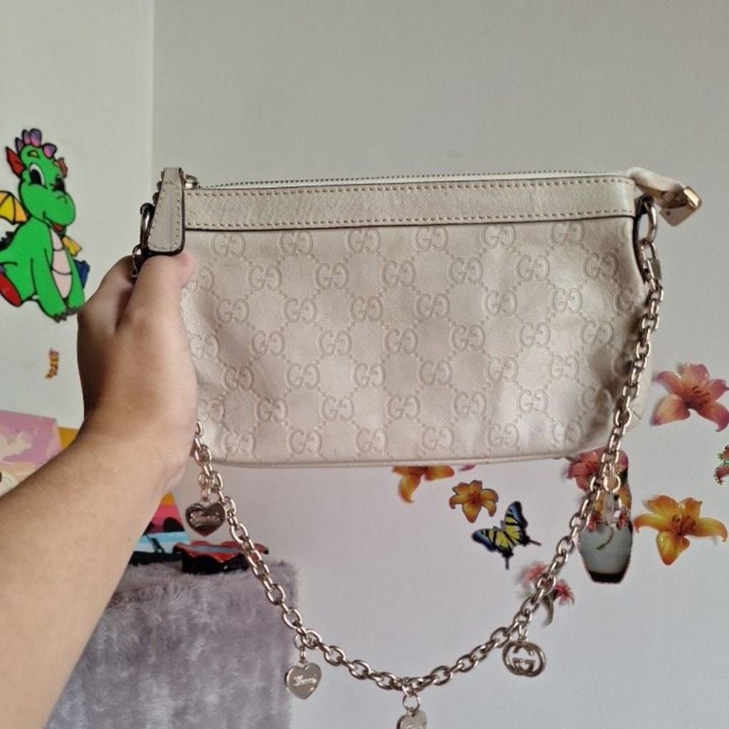 GUCCI-Leather clutch bag