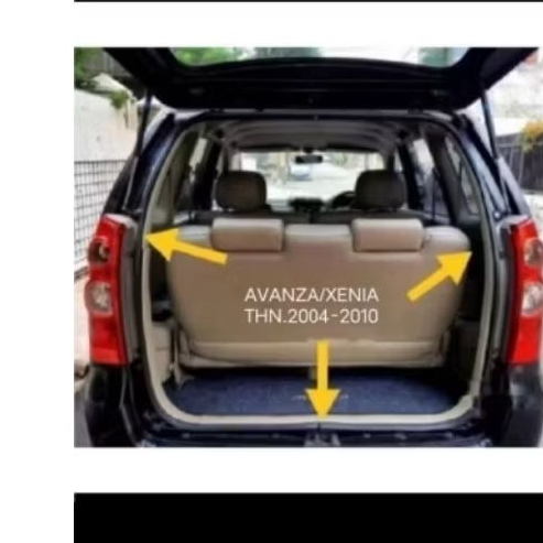 karet bagasi pintu belakang avanza 2004-2010