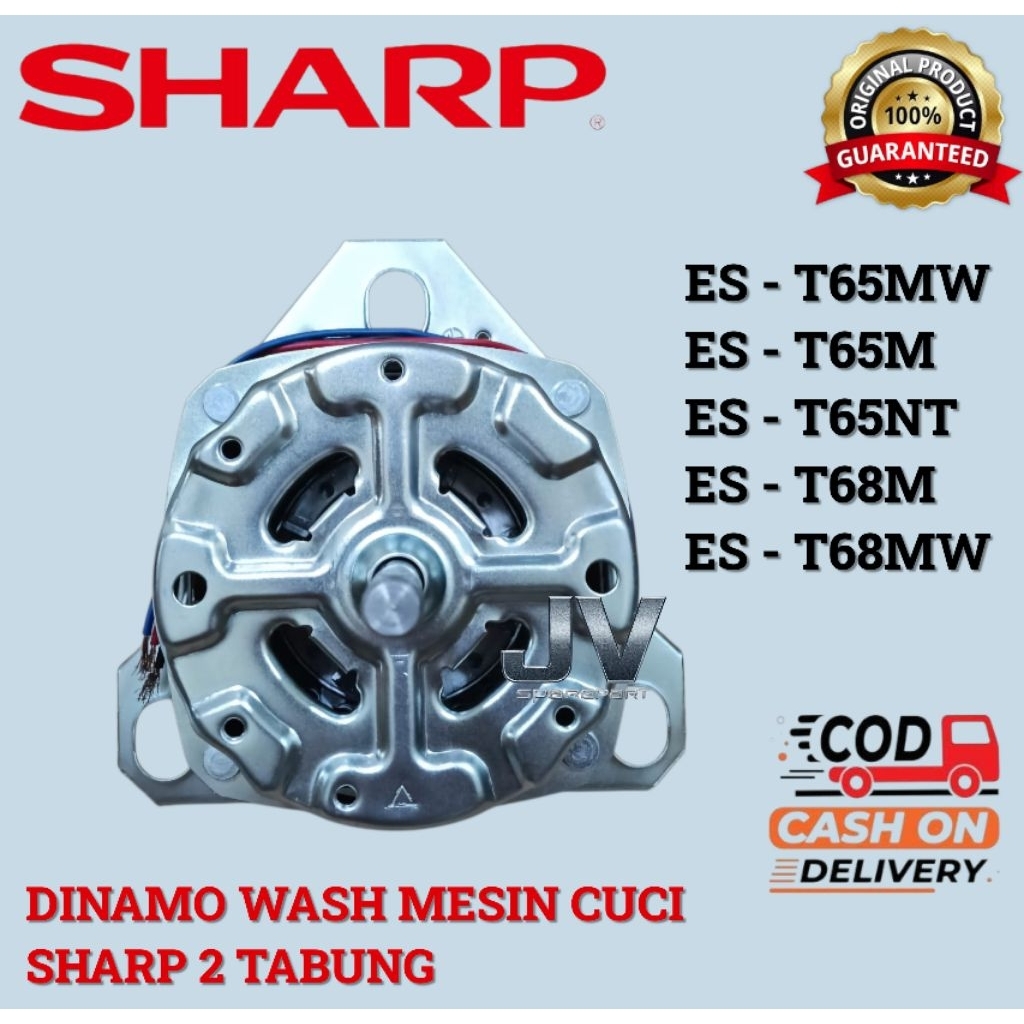 DINAMO WASH / DINAMO PENCUCI MESIN CUCI SHARP 2 TABUNG ES-T65MW ES-T65M ES-T65NT ES-T68M ES-T68MW