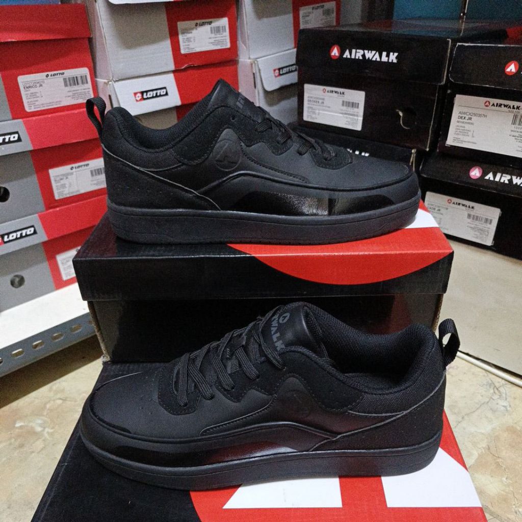Sepatu Sneakers Airwalk Darte Full Black Original Resmi sport station
