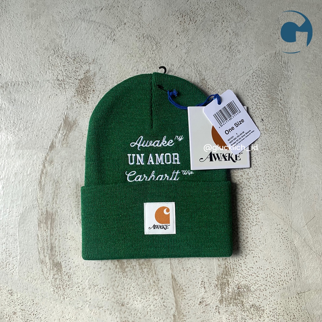 Carhartt WIP, X Awake NY Un Armor Beanie Green