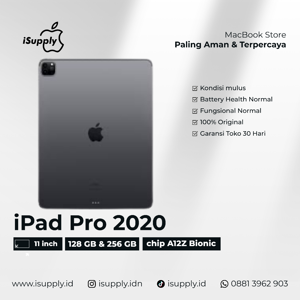 iPad Pro 2020 Gen 2 11 Inch WiFi Only Second Like New | 128 GB 256 GB | BERGARANSI