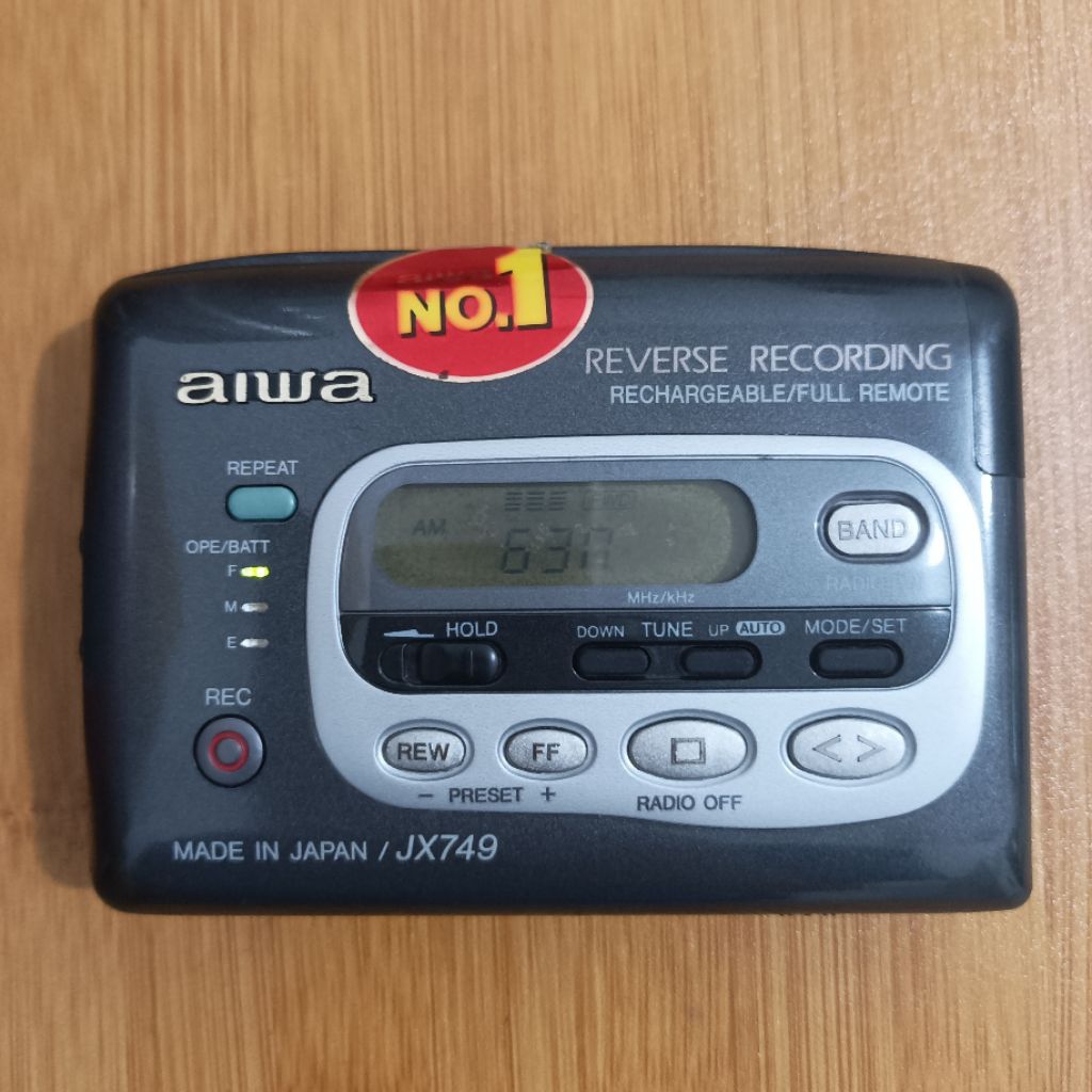 Walkman Aiwa HS-JX749 Stereo Radio Cassette Recorder (Radio Normal)