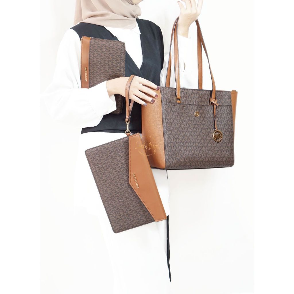 MK Maisie large 3-in-1 tote bag brown (authentic/original)