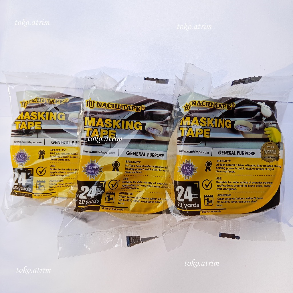 Isolasi Kertas Nachi | Lakban Kertas | Masking Tape Nachi
