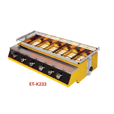 GETRA ET-K233 GETRA ETK233 Kompor Pemanggang 6 Tungku Kompor Sosis 6 Tungku Griller Panggangan BBQ R