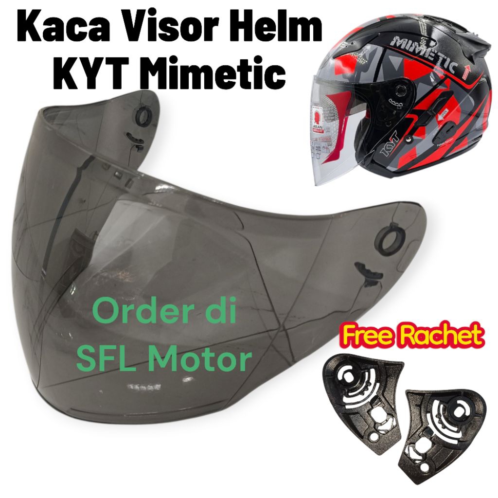 Kaca Visor Helm KYT Galaxy Mimetic Kaca KYT Galaxy Slide Free Rachet