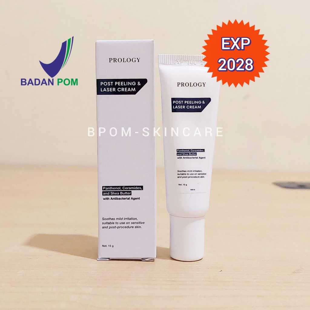 Derma Xp Prology Post Peeling & Laser Soothing Cream 15g Panthenol Ceramide Cooling Agent Iritasi Ku