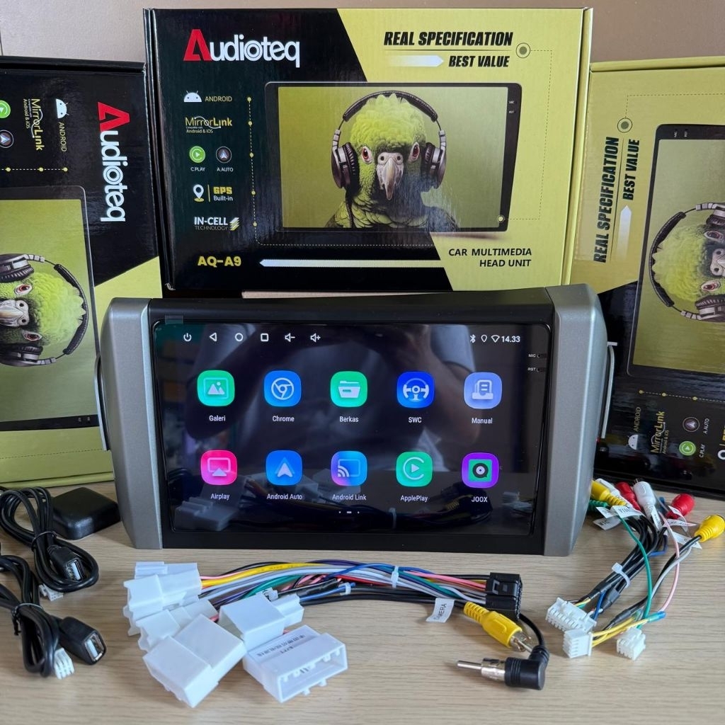 HEAD UNIT ANDROID AUDIOTEQ INNOVA REBORN RAM 4/64 GB ANDROID 9 INCH / 10 INCH  REBORN AUDIOTEQ RG