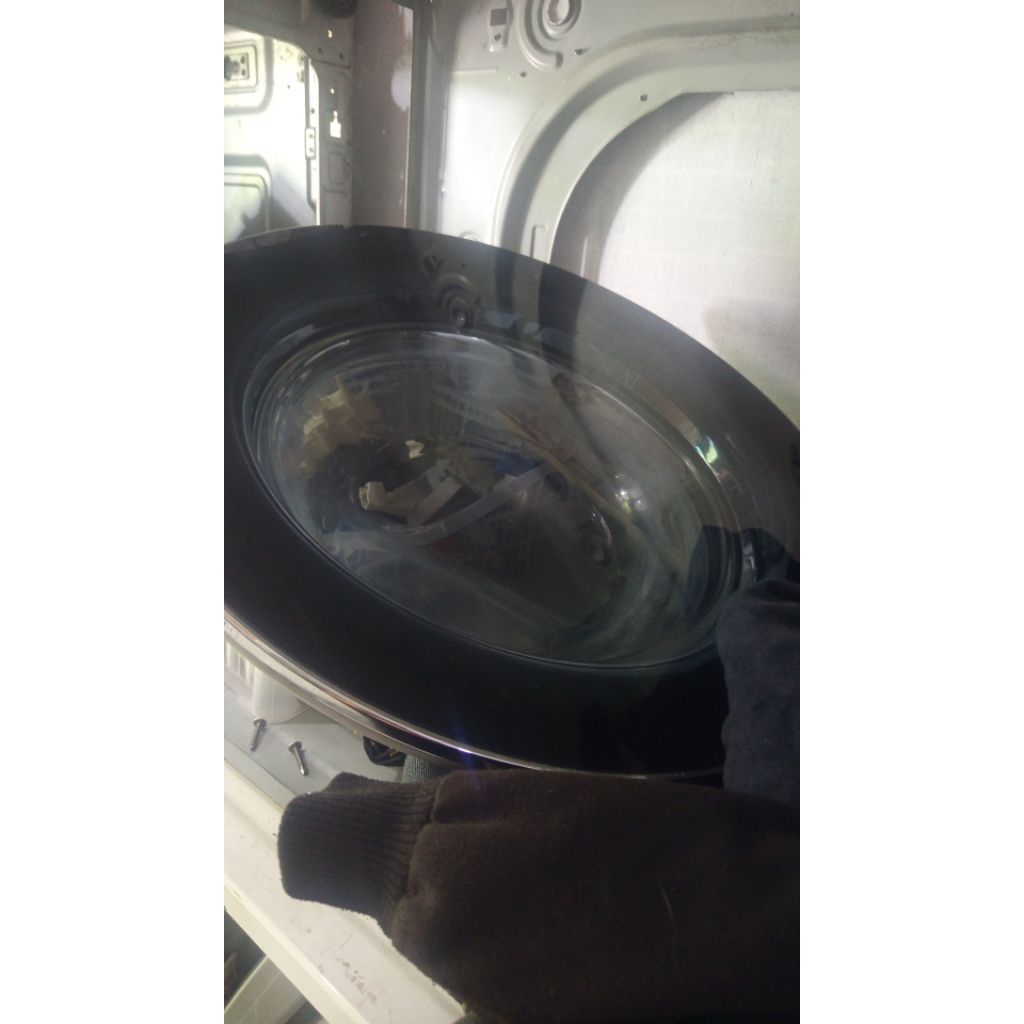 pintu mesin cuci front loading 15 kg