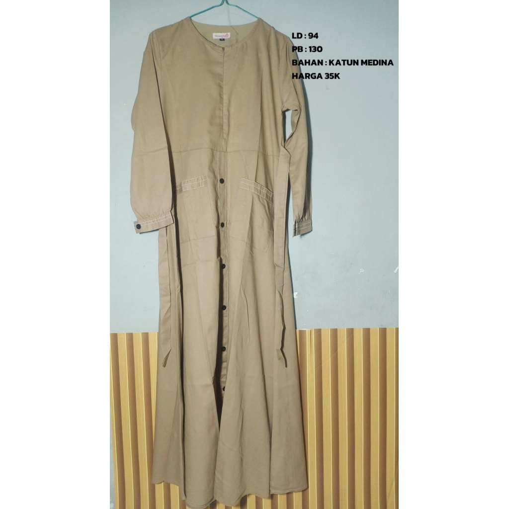 preloved gamis katun madina ld 94
