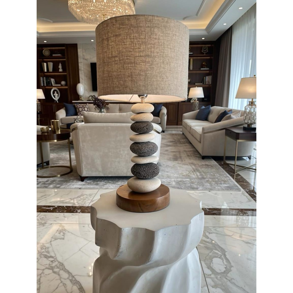 Lampu meja Table Lamp bedside lamp stone lamp mix Large