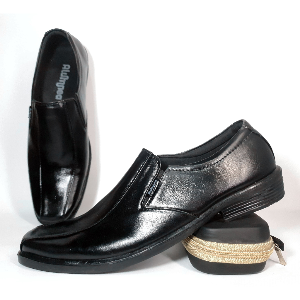 SEPATU PANTOFEL PRIA HITAM PANTOFEL HITAM PRIA TANPA TALI FANTOFEL PRIA