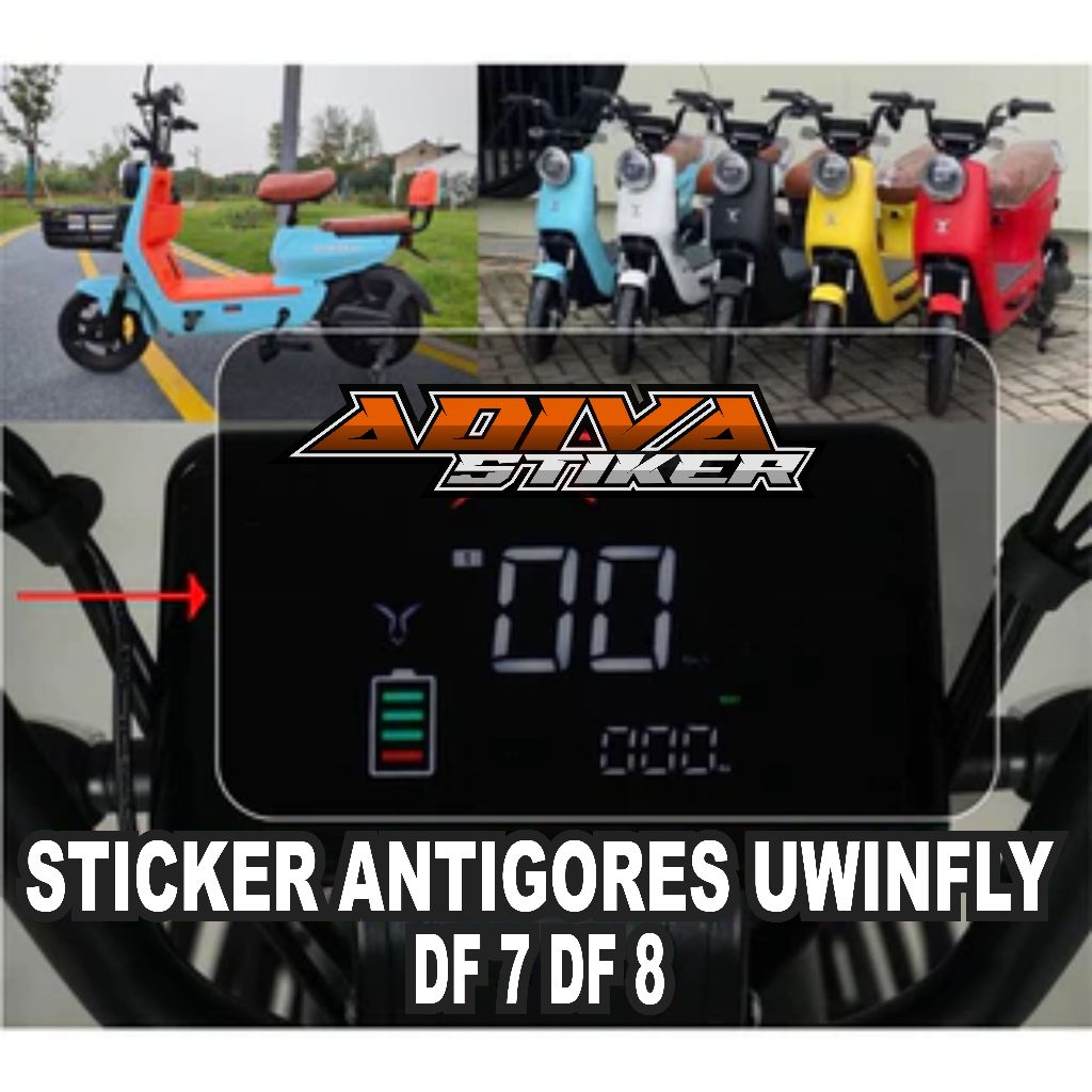 Stiker Anti Gores Sepeda Listrik Uwinfly DF6-DF8