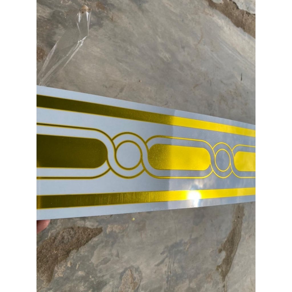 Lis Pembatas Dinding Lantai Lis Gold Dekorasi