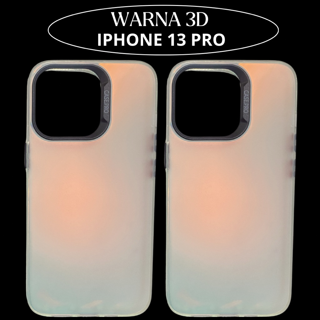 CASE HP / KESING HP / SOFTCASE IPHONE 13 PRO WARNA 3D HOLOGRAM AURORA