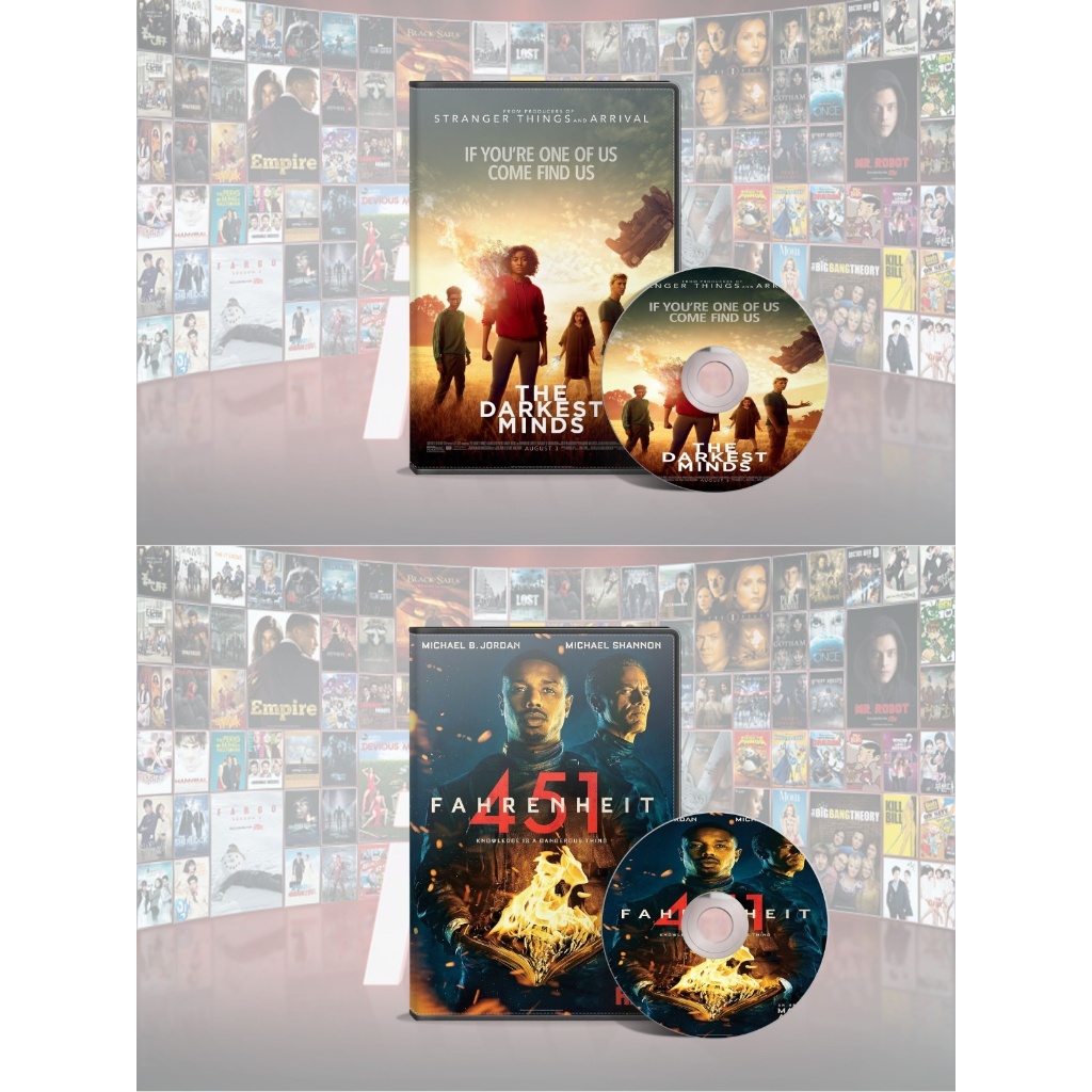 DVD The Darkest Minds (2018) + DVD Fahrenheit 451 (2018) Collector Edition