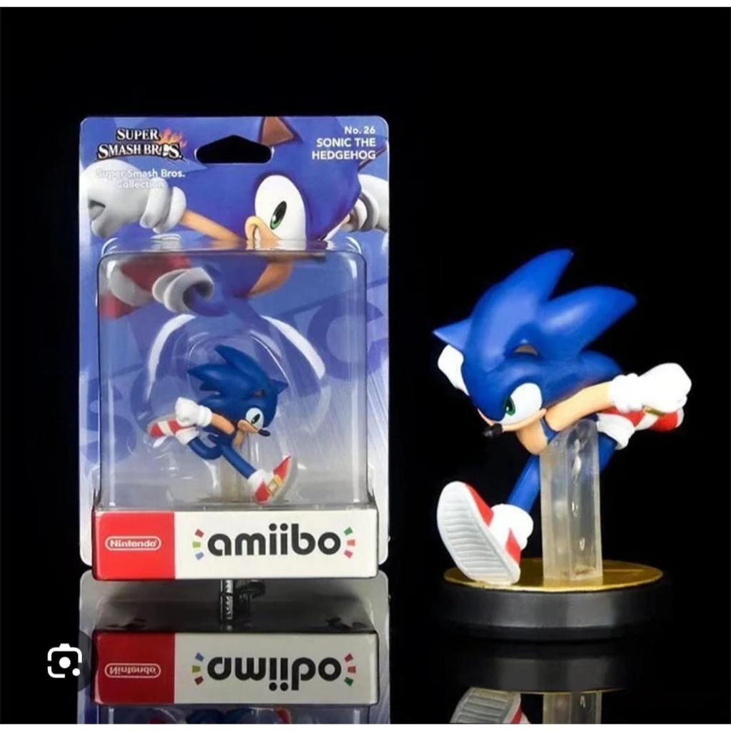 Action Figue Super Smash Bros Collection Sonic Amiibo Character The Hedgehog Recast Statue