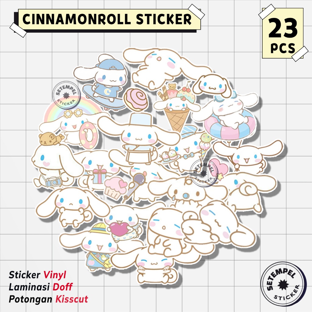 CINNAMONROLL Sticker Pack 23pcs | stiker cinnamonroll vinyl