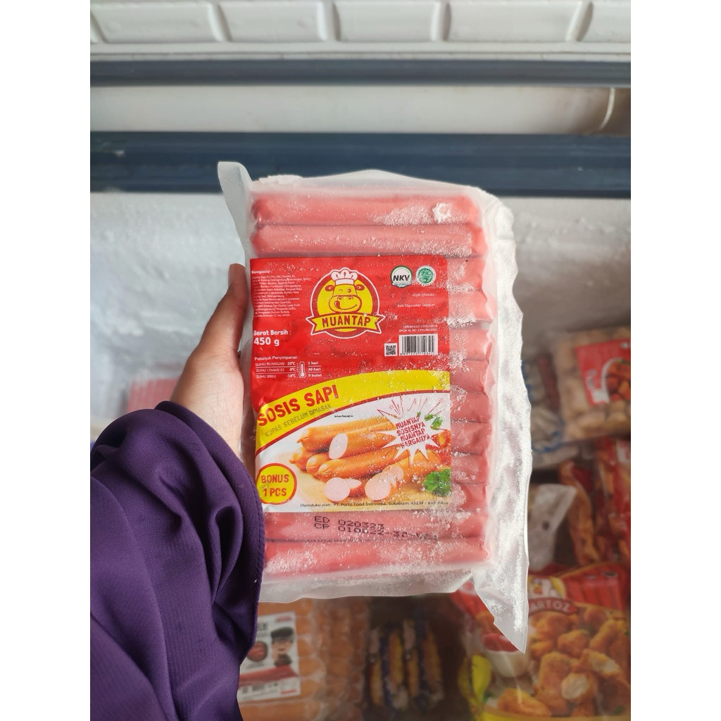 sosis sapi muantap 450gr