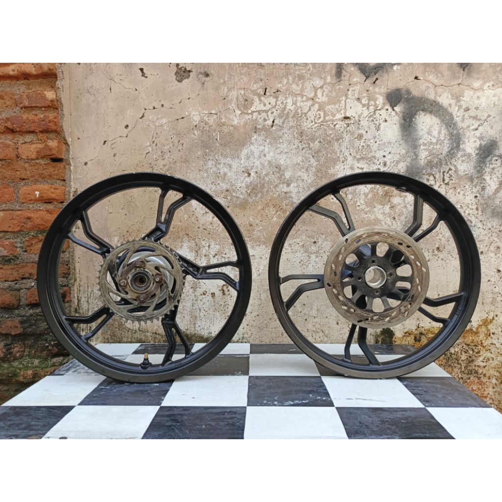 Velg racing ring 17 1.60/1.85 original copotan TVS NEO AMI 125cc bahan modif custom