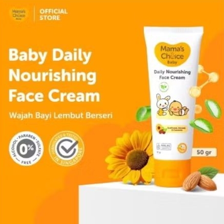 Mama's choice Baby Daily Nourishing Face Cream 50g ORI / Face Cream baby / Face Cream Mama's Choice