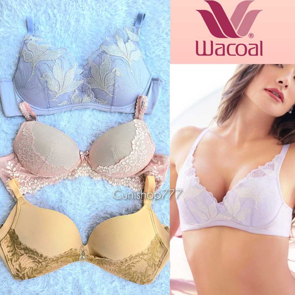 BRA WACOAL CLASSIC LACE TANPA KAWAT 32C 34B 34C WIRELESS RENDA BH IB 3213 4476 LECIEN 390