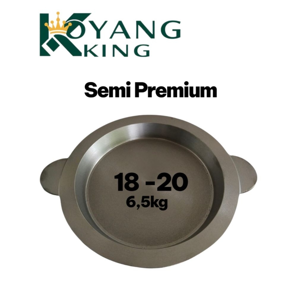 Loyang Martabak Semi Premium 18-20 baja murni Free tutup